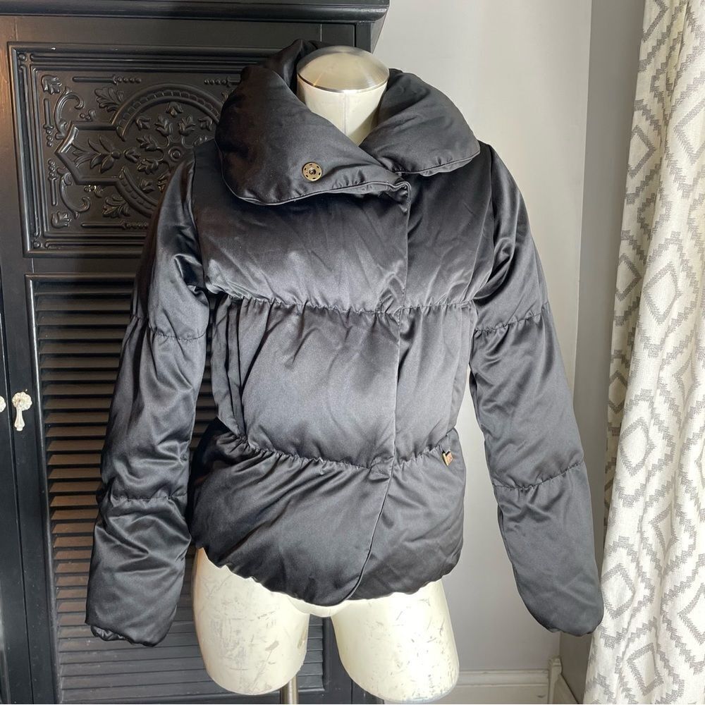 Wilfred Down Cloud Puff Jacket Coat Black Size S - image 2